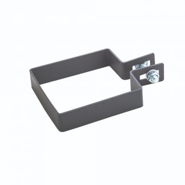 Clema prindere capat gard din otel galvanizat, gri, 70 x 70 mm