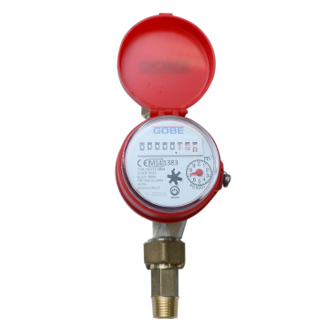 Contor apa calda de interior Gobe, monojet, semiolandez, inregistrator rotativ 360°, clasa B
