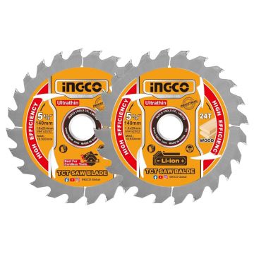 Disc Widia Lemn 140mm Ultra Subtire pentru Circular pe Acumulator 2buc/set