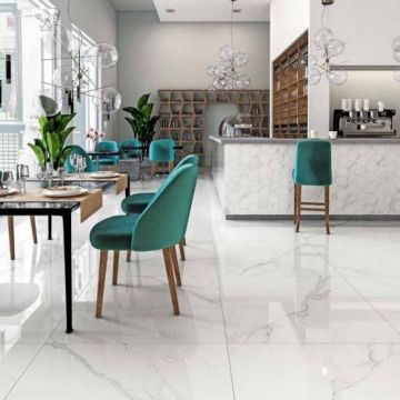 Gresie/Faianta Il Cavallino White Marble Statuario 61x122.2 - Dimensiune 61x122.2