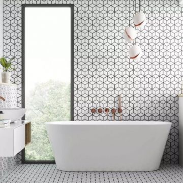 Gresie/Faianta Realonda Rhombus White 26,5 x 51 - Dimensiune 26.5x51 cm
