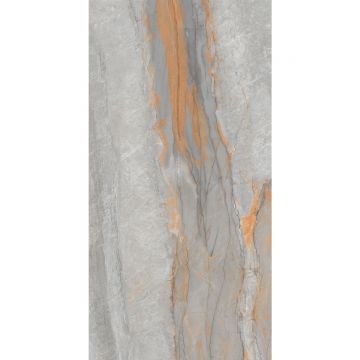 Gresie interior Electra grey, glazurata, rectificata, lucioasa, multicolora, 60 x 120 cm