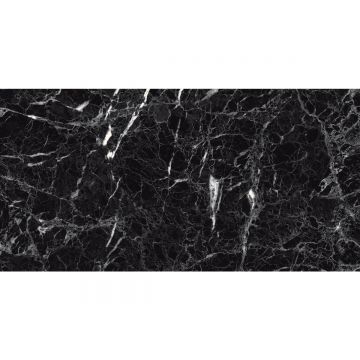 Gresie portelanata exterior/interior HG Black Emperador, rectificata, lucios, PEI III, negru, 60 x 120 cm