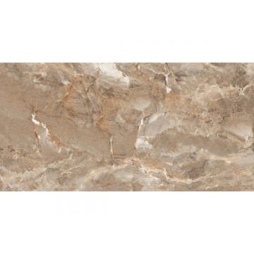 Gresie portelanata exterior/interior Thunder Honey Grande, rectificata, lucios, multicolora, 60 x 120 cm