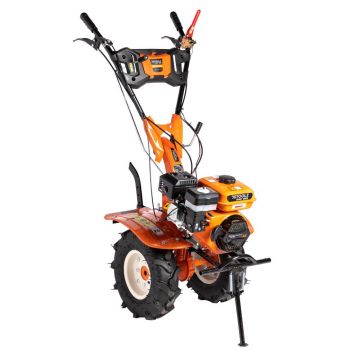Motocultor Detoolz 8.5cp 212cc, benzina 4T, 3 viteze, pornire manuala, cu roti