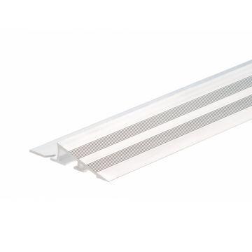 Profil rampa pentru pardoseli cu diferenta de nivel, aluminiu, prindere cu adeziv, argintiu uni, 250 cm