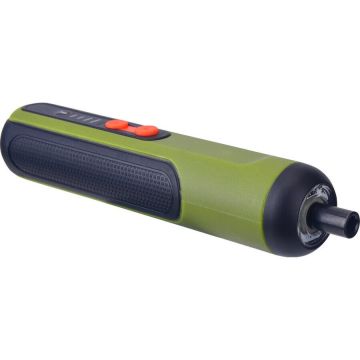 Surubelnita Electrica SSA112 pe Acumulator Li-Ion 4V 250RPM 3.5Nm Cablu USB 25 Biti 25MM 2 x Prelungitor Biti Verde/Negru