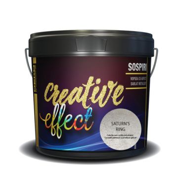 Vopsea decorativa cu aspect sablat metalizat, Deko Creative Effect Sospiri Saturn Rings, 1.25 l