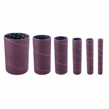 Set cilindri de slefuire pentru masini de slefuit cu ax Scheppach 7903400708, O13-76 mm, granulatie K120, 6 piese