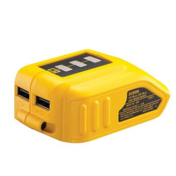 Adaptor DeWALT DCB090 pentru acumulator XR 10.8V 14.4V si 18V 2 porturi USB