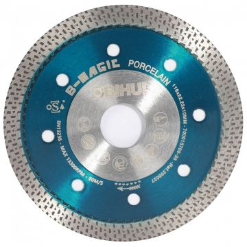 Disc Diamantat pt. Portelan dur, Placi ceramice 115x22.2 (mm) Super Premium - BIHUI-DCDW115