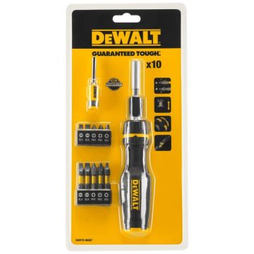 Set Surubelnita Cu Clichet + 10 Biti DeWalt DWHT0-66567