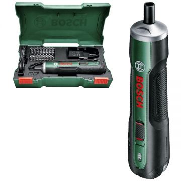 Bosch  PushDrive - Masina de insurubat cu 1 acumulator Li-Ion 3.6 V 1.5 Ah 5 Nm valiza plastic accesorii