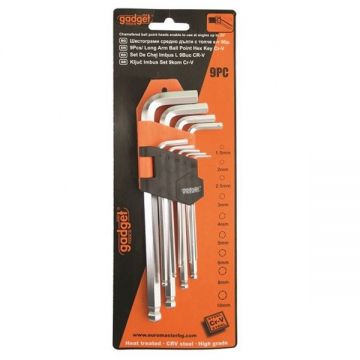 Gadget  390158 - Set imbusuri 1.5-10 mm 9 bucati cap sferic