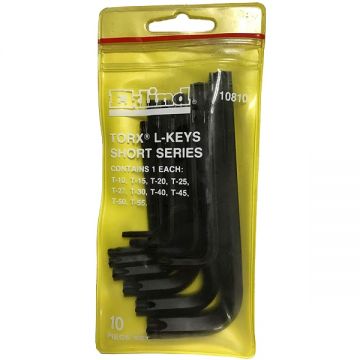 Eklind  10810 - Set chei cu profil TORX (fara gaura) TX10-TX55 7  bucati