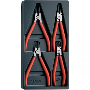 VBW  777 - Set clesti inele siguranta 170-180  mm 4 clesti