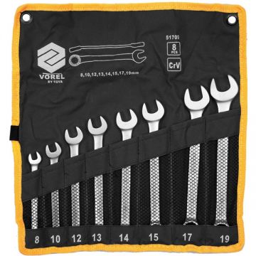 Vorel  51705 - Set chei combinate 8-19 mm 8 bucati