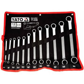 Yato  YT-0398 - Set chei inelare duble cotite 6-32 mm 12 bucati