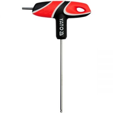 Yato  YT-05586 - Cheie cu maner in T si profil hexagonal cu cap sferic  -x76 mm HEX 3