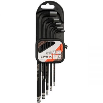Yato  YT-0561 - Set imbusuri 1.27-10 mm 10 bucati cap sferic