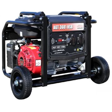 AGT  3601 HSB - Generator de uz general 2.8 kW Honda GX200 6.5 CP 15  l pornire mecanica monofazat