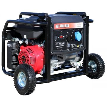 AGT  7601 HSB - Generator de uz general 6 kW Honda GX390 13 CP 28  l pornire mecanica monofazat