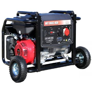 AGT  8603 HSB - Generator de uz general 6 kW Honda GX390 13 CP 28  l pornire mecanica trifazat