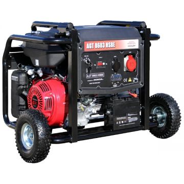 AGT  8603 HSBE - Generator de uz general 6 kW Honda GX390 13 CP 28  l pornire electrica trifazat