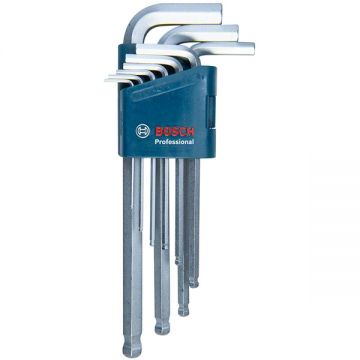 Bosch  1600A01TH5 - Set imbusuri otel calit S2 mm 9 bucati cap sferic