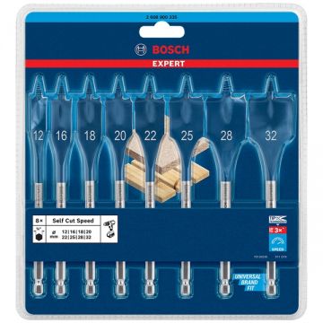 Bosch  EXPERT SelfCut Speed - Set burghie plate 12-32  mm tija hexagonala 8 bucati