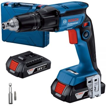 Bosch  GTB 185-LI - Masina de insurubat cu 2 acumulatori Li-Ion 18 V 2 Ah 32 Nm motor fara perii valiza plastic accesorii