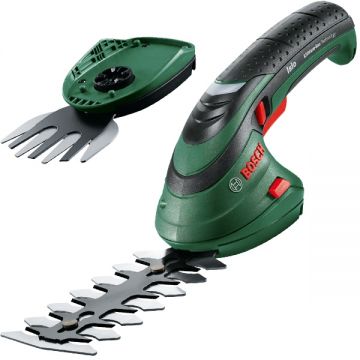 Bosch  Isio - Masina de tuns gard viu cu 1 acumulator Li-Ion 3.6 V 1.5 Ah 12 cm accesorii
