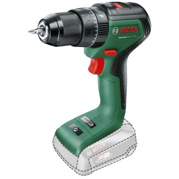 Bosch  UniversalImpact 18V-60 - Masina de gaurit si insurubat cu percutie fara acumulatori si incarcator Li-Ion 18 V - Ah 60 Nm motor fara perii led iluminare