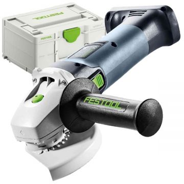 Festool  AGC 18-125 EB-Basic - Polizor unghiular fara acumulatori si incarcator Li-Ion 18 V - Ah 125 mm valiza speciala