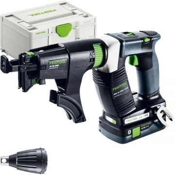 Festool  DURADRIVE DWC 18-4500 HPC 4.0 I-Plus - Masina de insurubat cu 2 acumulatori Li-Ion 18 V 4 Ah 14 Nm motor fara perii turatie reglabila valiza speciala accesorii