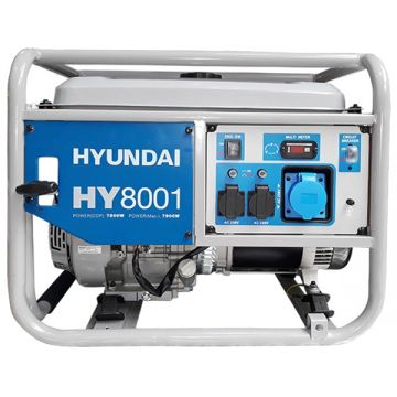 Hyundai  HY8001 - Generator de uz general 7.5 kW Hyundai IC457 16 CP 25  l pornire mecanica monofazat