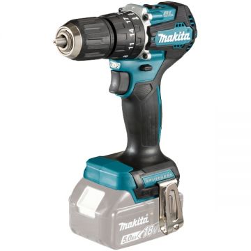 Makita  DHP487Z - Masina de gaurit si insurubat cu percutie fara acumulatori si incarcator Li-Ion 18 V - Ah 40 Nm motor fara perii led iluminare