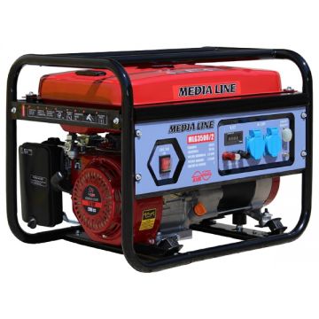 Media Line  MLG3500/2 - Generator de uz general 2.6 kW Media Line - 7 CP 15  l pornire mecanica monofazat