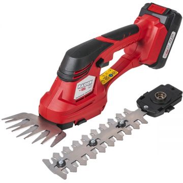 Raider  RDP-KGSHT20 - Masina de tuns gard viu cu 1 acumulator Li-Ion 20 V 2 Ah 20 cm