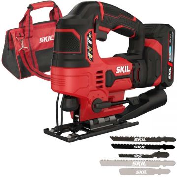 Skil  3420 DC - Fierastrau pendular cu 1 acumulator Li-Ion 20 V 2 Ah geanta textila accesorii