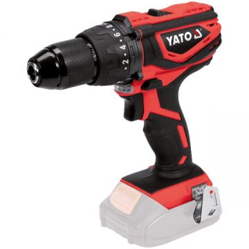 Yato  YT-82787 - Masina de gaurit si insurubat cu percutie fara acumulatori si incarcator Li-Ion 18 V - Ah 40 Nm led iluminare