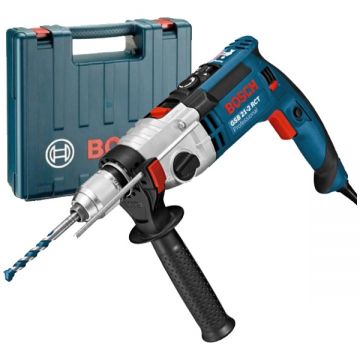 Bosch  GSB 21-2 RCT - Masina de gaurit cu percutie 1300 W mandrina rapida 13 mm protectie suprasarcina turatie constanta turatie reglabila valiza plastic