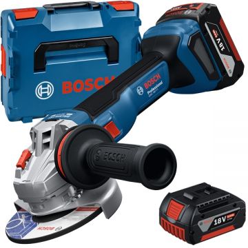 Bosch  GWS 18V-11 - Polizor unghiular cu 2 acumulatori Li-Ion 18 V 5 Ah 125 mm valiza speciala
