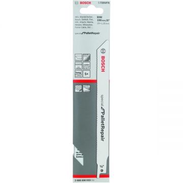 Bosch  S 725 VFR - Set panze fierastrau sabie bimetal 190 mm 10-14 dinti/inch dantura progresiva 5 bucati