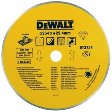 DeWalt  DT3734 - Disc diamantat de taiere continuu 250x25.4x1.6 mm taiere uscata