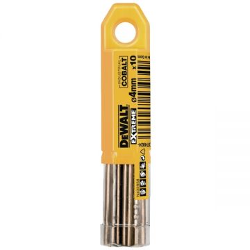 DeWalt  DT4924 - Set burghie metal HSS-CO 4  mm tija cilindrica 10  bucati