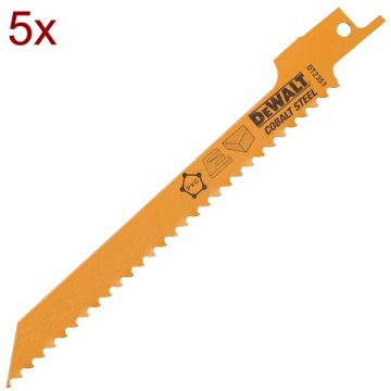 DeWalt  S611DF - Panza fierastrau sabie bimetal 152 mm 6 dinti/inch dantura standard 5 bucati