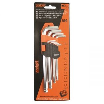 Gadget  390155 - Set imbusuri 1.5-10 mm 9 bucati cap sferic