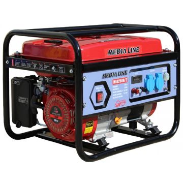 Media Line  MLG 2500/2 - Generator de uz general 2 kW Media Line - 7 CP 15  l pornire mecanica monofazat