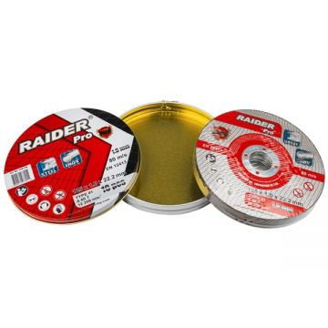 Raider  160158 - Disc taiere inox si metal 125x22.2x1 mm 10 buc